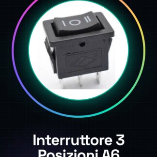 2 pezzi Interruttore a 3 Posizioni 21 * 15 6A 250V 3Pins A6