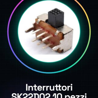 10 Pezzi Interruttori  SK22D02 / 2P2T / Interruttore 8pin 2positions