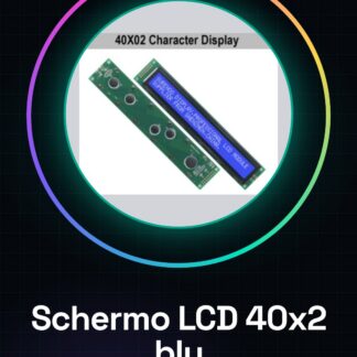 Schermo LCD 40X2 4002 caratteri Modulo LCD blu con retroilluminazione a LED 182X33,5 MM