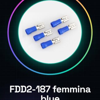 100 Pezzi Blue femmina a crimpare FDD2-187