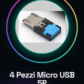 4 Câbles Micro USB 5P avec embouts, sans soudure nécessaire