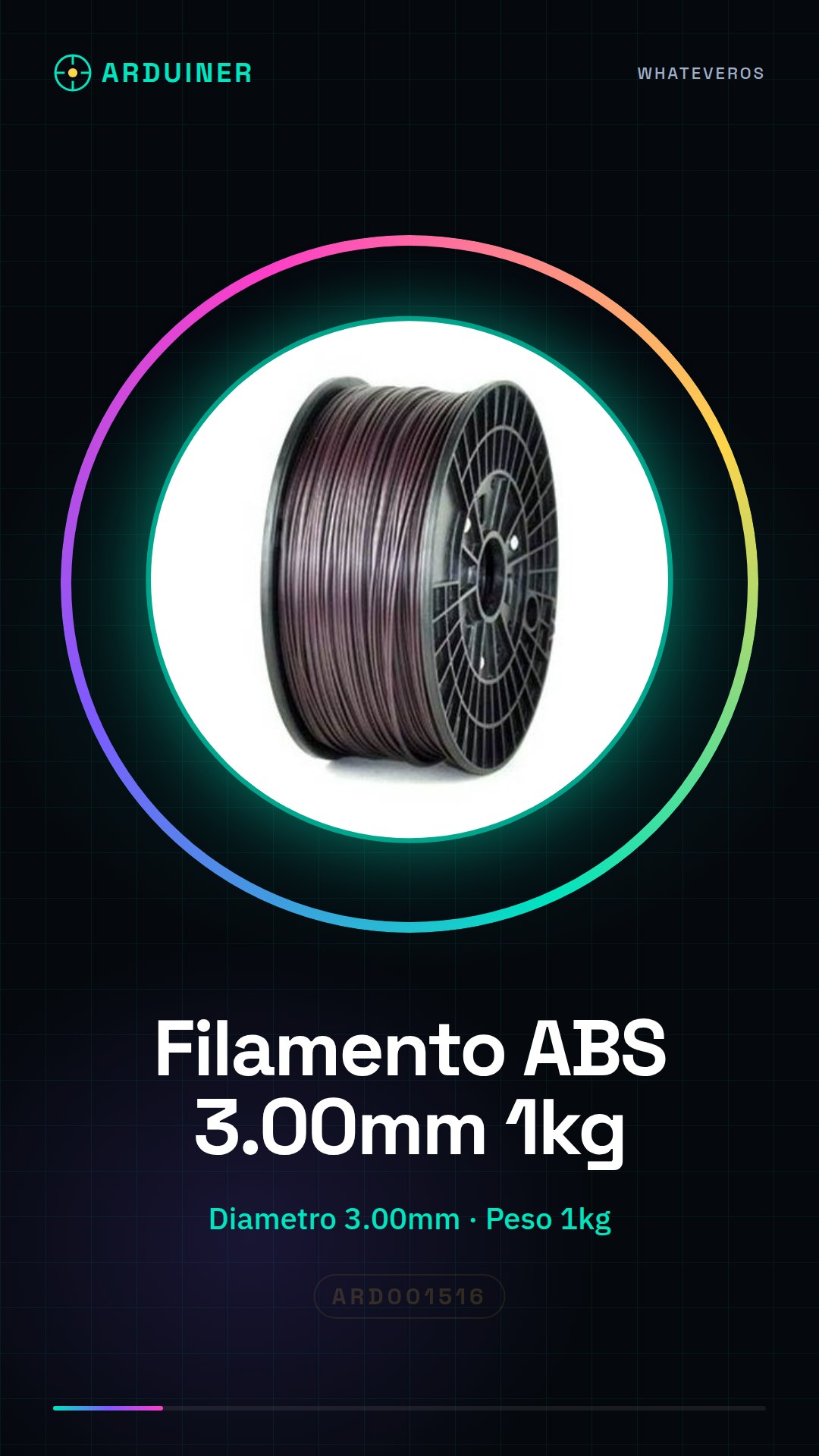 ABS-Filament 3.00mm 1kg – Braun – Hochwertig für 3D-Drucker (MakerBot, Ultimaker, Prusa, RepRap)