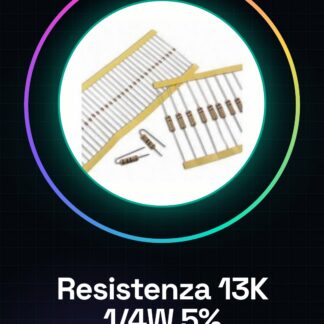 50 Pezzi Resistenza 13K ohm 13000 ohm 1/4w 1/4 w 5%