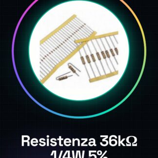 50 Pezzi Resistenza 36K ohm 36000 ohm 1/4w 1/4 w 5%