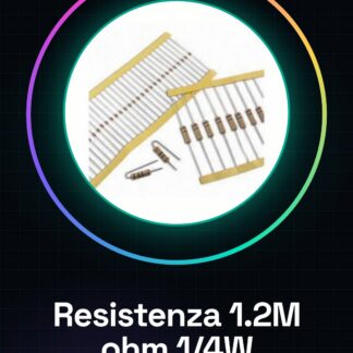 50 Pezzi Resistenza 1.2M ohm 1200000 ohm 1/4w 1/4 w 5%