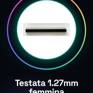 2 Pezzi 1.27 Testata pin femmina a una fila