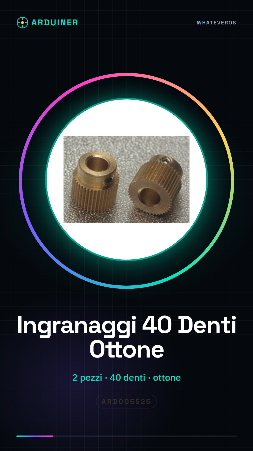 2 Pièces de Roues de Guide pour Extrudeur Imprimante 3D 40 Dents en Bronze