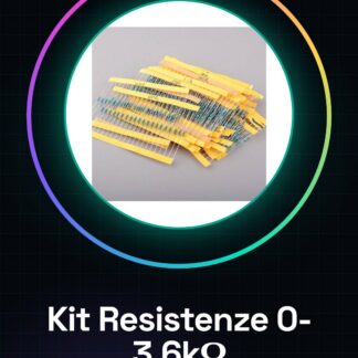 1/4 w kit Resistenze, 0R-3.6K, 50 pezzi da 50 tipi: 5.1ohm 330ohm 2.7K 10ohm 360ohm 3K 20ohm 390ohm 3.3K 22ohm 430ohm 3.6K 30o