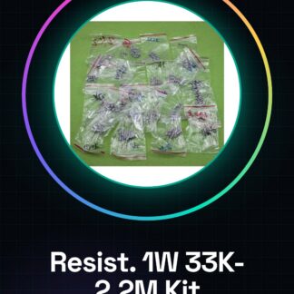1W Widerstand Kit, 33K-2.2M, 10 Stück von 23 Arten: 33K, 36K, 43K, 47K, 56K, 62K, 75K, 82K, 100K, 120K, 150K, 180K, 200K, 220K, 240K, 360K, 390K, 470K, 510K, 560K, 750K, 820K, 2.2M