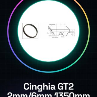 Cinghia Chiusa GT2 Passo 2mm Larghezza 6mm Lunghezza 1350mm