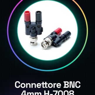 BNC Male Connector with Double Female Banana Terminal 4mm Adapter H-7008