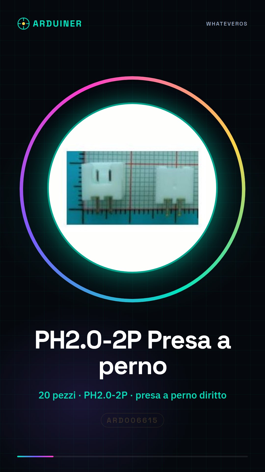 20 Pack PH2.0-2P Right Angle Connectors