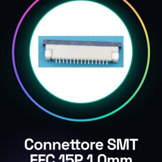 2 Pezzi Connettore SMT da circuito stampato per cavo piatto FFC 15P 1.0MM