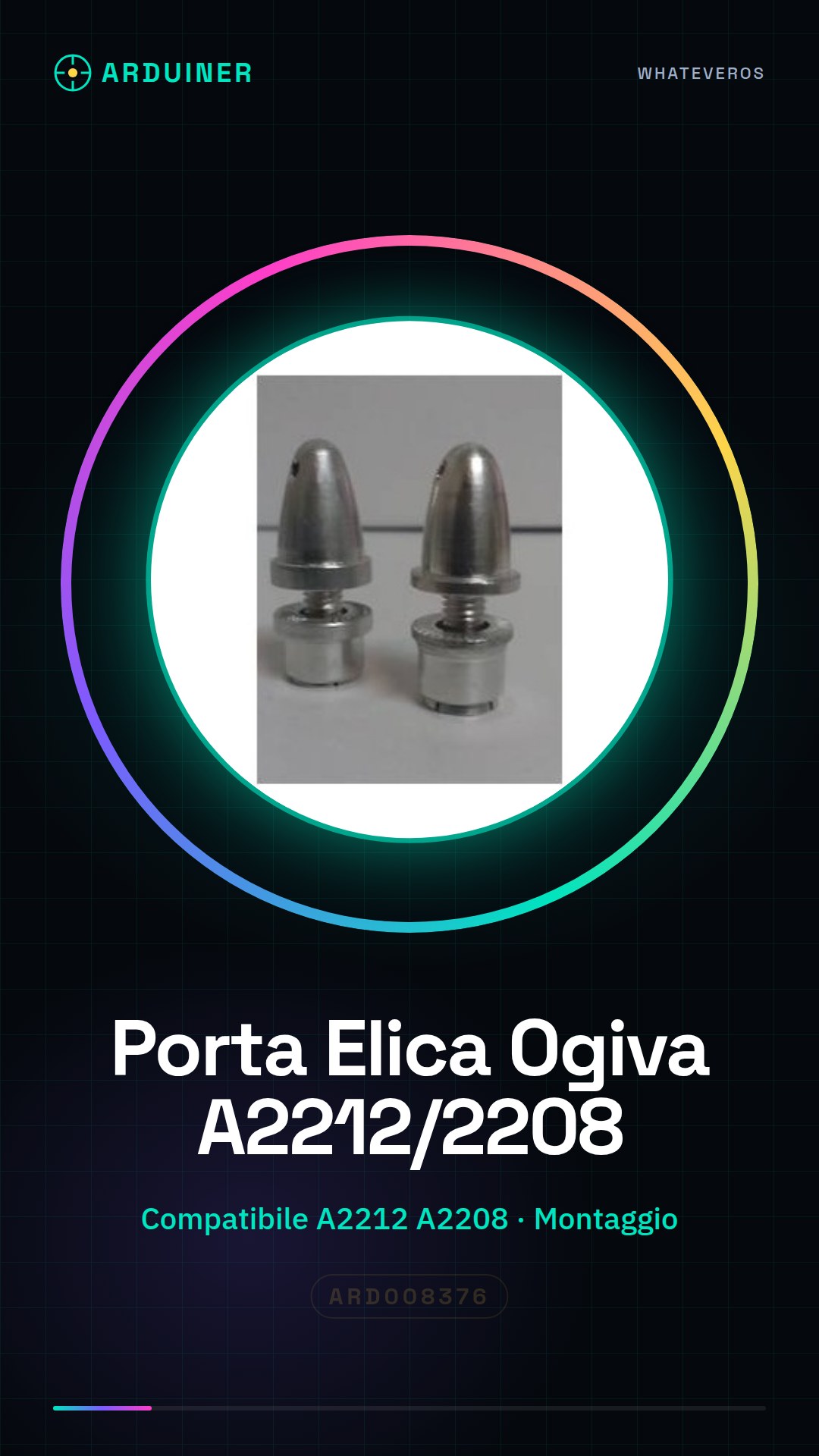 Propeller Holder and Nose Cone for A2212/A2208 Motors