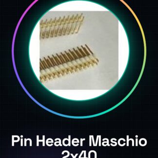 4 Pezzi White 2*40 2.54 in rame placcato in oro, Maschio pin header