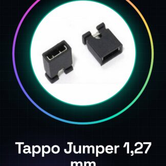 100 Pezzi Tappo jumper da 1,27 mm con perno a una fila, blocchi di corto circuito, blocchi di collegamento