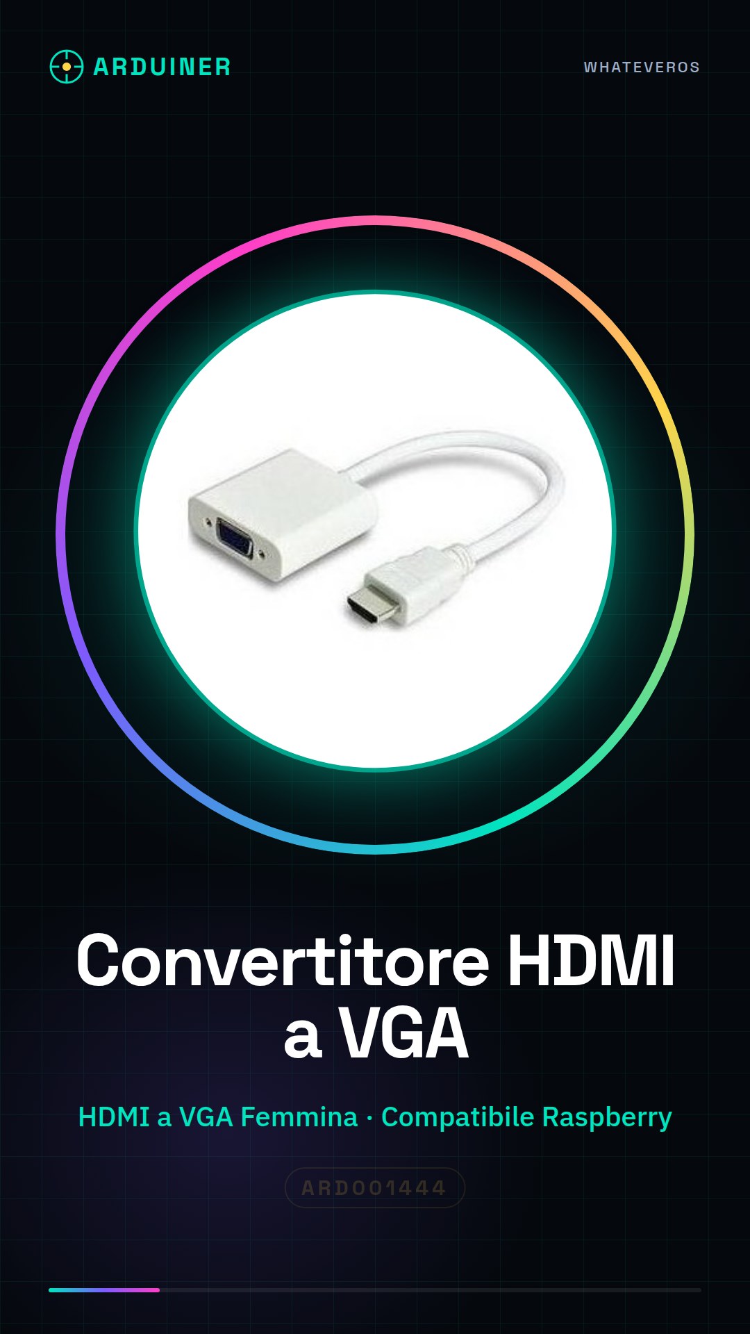 HDMI to VGA Adapter Male to Female Compatible with Raspberry