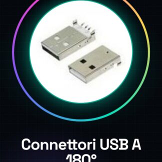 6 Pezzi Connettore USB A Maschio socket piegato 180 gradi