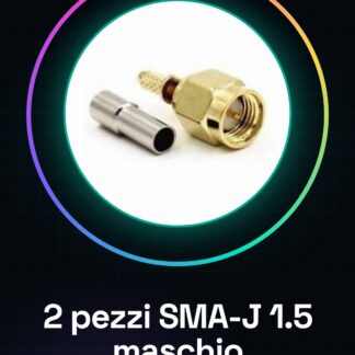 2 pezzi SMA-J 1.5 maschio per calibro RG316 RG174