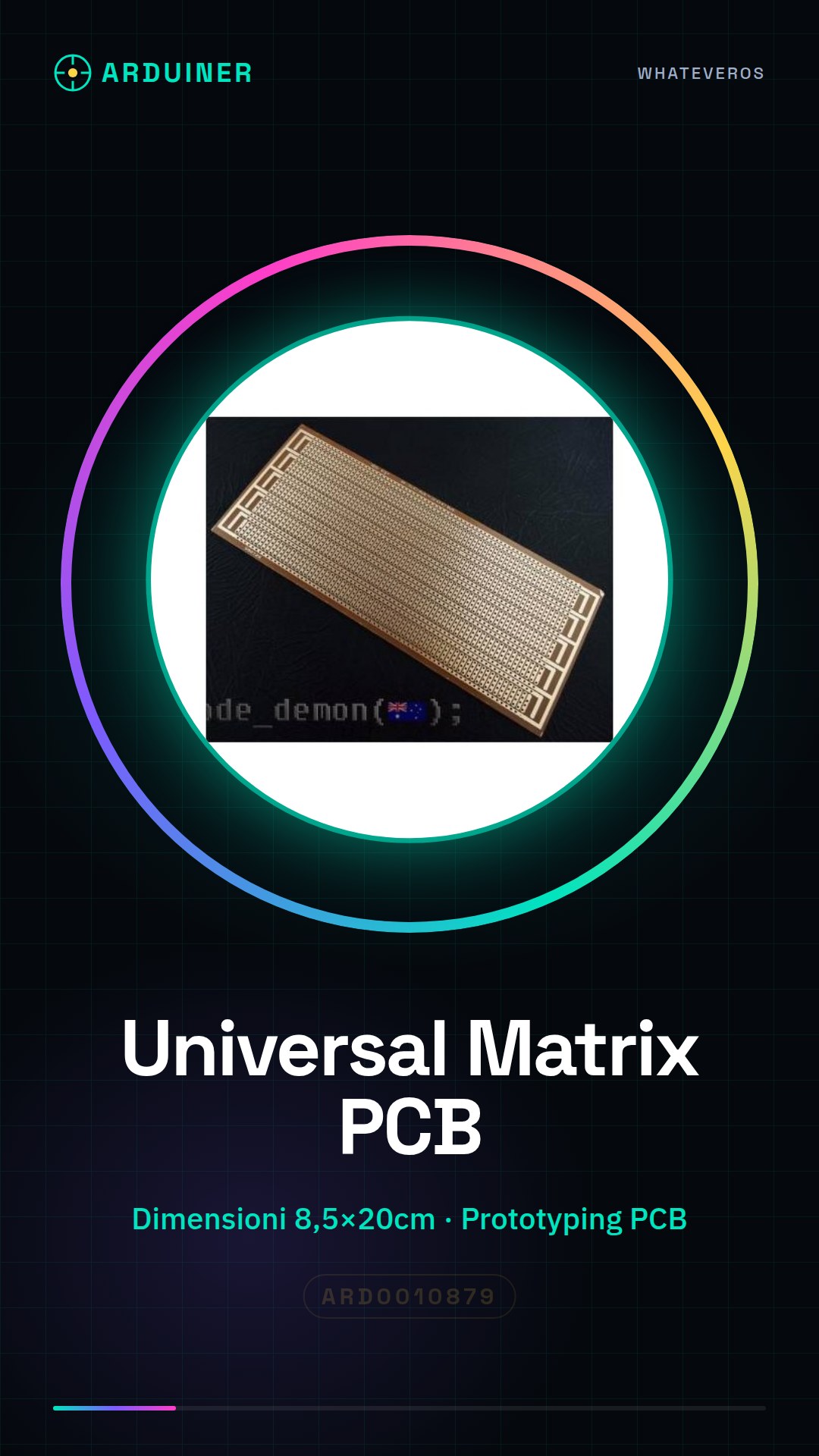 Universal Matrix Prototype PCB 8.5 x 20 cm