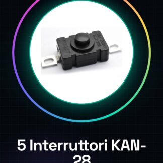 5 pezzi Interruttore KAN-28 / 2pin Mis. 18 * 12 Switch / 1.5A 250V