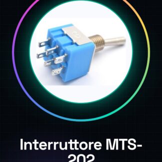 2 Pezzi MTS-202 / 6Pins 2Positions Interruttore a levetta / MTS202