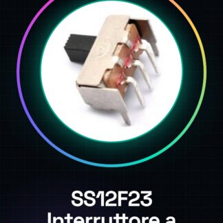 20 Pezzi SS12F23 / Interruttore a levetta orizzontale / 5 perni piegati 2 posizioni Interruttore da 4 mm