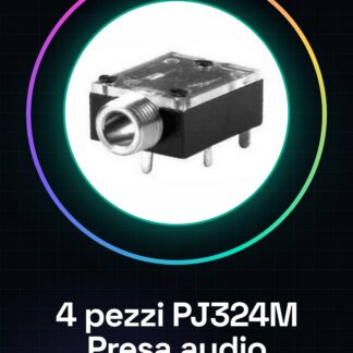 4 pezzi PJ324M Presa audio da 3,5 mm
