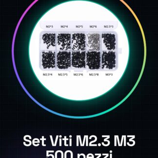 Set di viti per laptop da 500 pezzi M2.3 M3 Set di cacciaviti per micro computer Assemblare la riparazione Mini kit di viti meccaniche digitali elettroniche