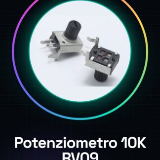 RV09 Potenciómetro 10K Resistencia ajustable 3Pin 0932 Conector a ángulo recto WH09 B103