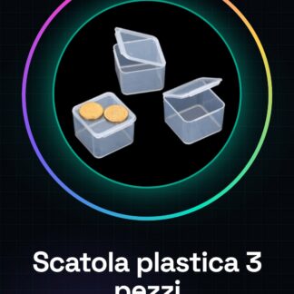 Caja de plástico de 3 piezas 3,7 * 3,7 * 2,5 cm