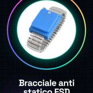 Bracciale Anti Statico in metallo elastico da polso bracciale regolabile ESD