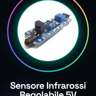 Sensore di Rilevamento Evitamento Ostacoli ad Infrarossi Regolabile 5V con Chip NE555 Distanza 1-20CM