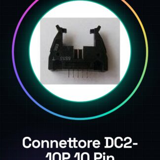 2 Pezzi Connettore Maschio 10 Pin con ganci DC2-10P spaziatura 2.54mm