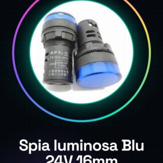Spia luminosa da pannello Blu AD16-16C 24V Foro 16MM