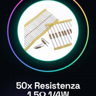 50 Pezzi Resistenza 1.5 ohm 1/4w 1/4 w 5%