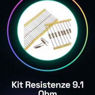 Kit de résistances 9.1 Ohm 1/4W 5% – 50 pièces