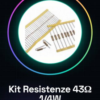 43 Ohm 1/4W 5% Resistors Kit - 50 Pieces