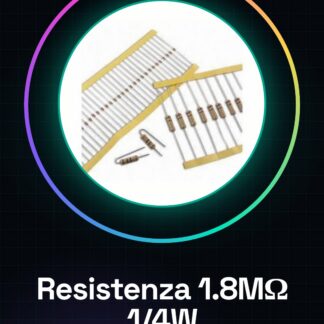 50 Pezzi Resistenza 1.8M ohm 1800000 ohm 1/4w 1/4 w 5%