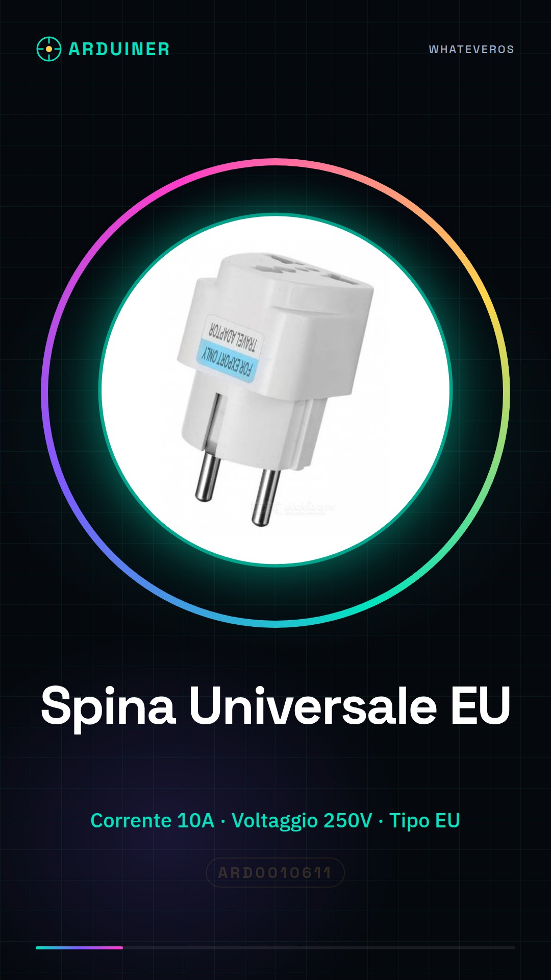 EU Socket Adapter AC 10A 250V