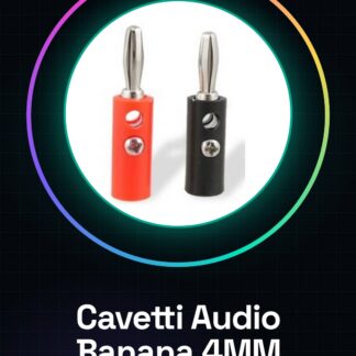 2 pezzi Audio Banana Speaker Plug 4MM