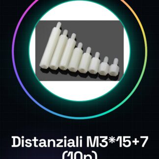 10 Pezzi Distanziali M3*15+7