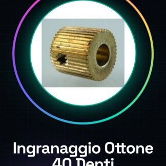Ingranaggio in Ottone 40 Denti per Estrusore MK7/MK8 Stampanti 3D