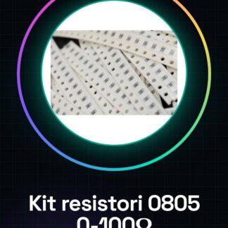 Kit resistori 0805, 0R-100R, 10 pezzi da 27 tipi