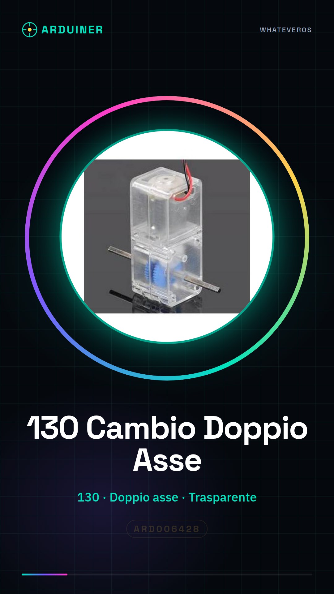 Réducteur robotique transparent à double arbre 130