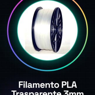 Filamento PLA 3.00mm 1kg – Trasparente – Alta Qualità per Stampanti 3D