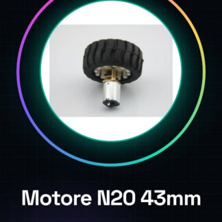 Moteur N20 43MM avec Roue de Suivi pour Modèle de Voiture