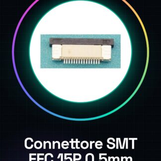 2 Pezzi Connettore SMT da circuito stampato per cavo piatto FFC 15P 0.5MM