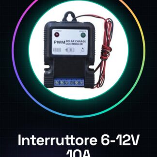Interrupteur d'alimentation pour régulateur de charge de panneau solaire automatique 6V 12V 10A