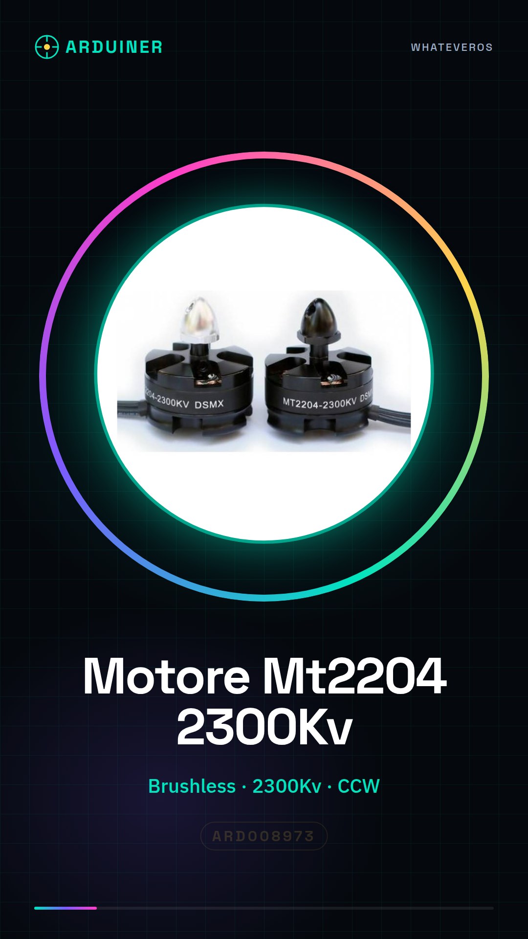 DSMX MT2204-2300KV CCW Brushless Motor for Quadcopter Frame 200 - 250mm